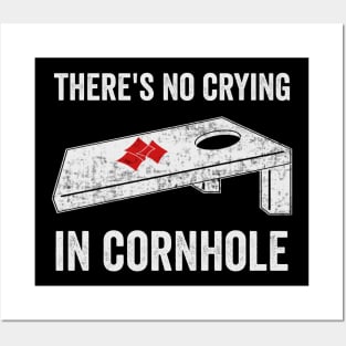 There's No Crying In Cornhole Funny Corn Hole Player Posters and Art